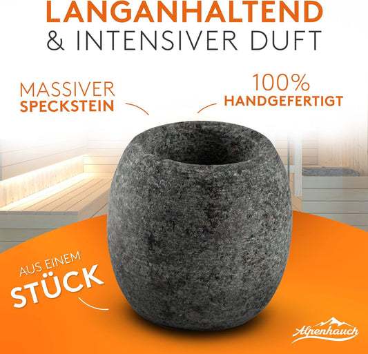 Sauna Ei aus massivem Speckstein